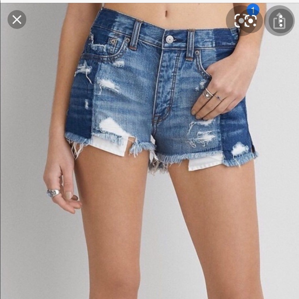 American Eagle Hi Rise festival shorts